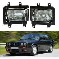Комплект фара противотуманные фары туманки для bmw e30 1985 - 1993 белые