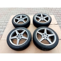 Мерседес c - klasa w205 колёса колёсные диски алюминиевые amg 4szt шины 225 / 45r18 245 / 40