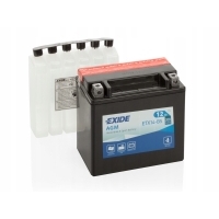 Аккумулятор мотоцикл exide 12v 12ah 200a ytx14-bs etx14-bs agm12-12
