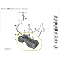 Бак топливный BMW X3 G01 2018 16118481586