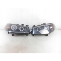 Лампы передняя renault megane ii тюнинг чёрный engel eyes