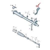 Volkswagen touareg 7p mk2 steering gear guard plate праворульные 7l0422701a