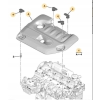 Peugeot expert 2.0 blue hdi крышка верхняя двигателя 9674345880