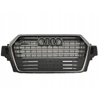 Решетка радиатора бампера audi q7 4m0 15 - 19 сатин хромированная oe