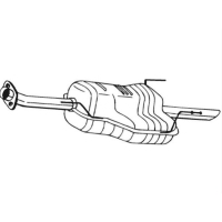 Bosal 185 - 605 глушитель конечный для opel astra г седан