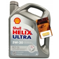 Масляный моторное shell helix ultra ect c3 5w-30 4 л 5w-30
