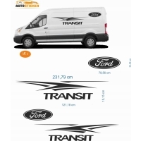 Наклейка naklejki okleina wlep bus форд transit модель 02