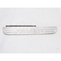 Peugeot 407 04-11 крышка порога левый задняя хромированная 9644563980