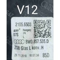 Стекло зеркала наружного левого Audi A4 B9 (2015—2020) 2018 8W0857535D