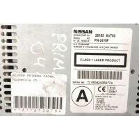Радио с навигацией nissan primera p12 28185av700 2.18l дизель 102kw 2005