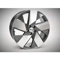 4× колесо алюминиевая volvo oe r - design 5 - spoke чёрный diamond cut 8.0 