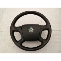 Руль многофункциональная кожаная skoda октавия ii 2 1z0419091j