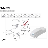 рычаг левый LiXiang L9 2022