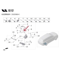 рычаг правый LiXiang L9 2022