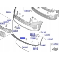 86577p2011 genuine hyundai / kia skid plate - fr bumper kia 86577p2011