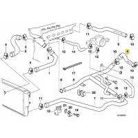 Провода обратный радиатора bmw e38 7 1995 2001 oryginalny 64218391118