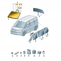 Стекло переднее стекло oe volkswagen транспортер t7 7t0845011ag оригинал
