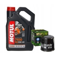Hf303 комплект масляный motul 7100 10w40 4l kawasaki zx1000 zx-10r 06-20
