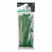 Taśma Opaska Kablowa Zielona 3,6x300mm GREEN 100szt TS1136300G