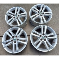 4× колесо алюминиевая skoda oe 6.5