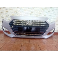 Бампер передняя hyundai i40 рестайлинг 2017 2019 2020 ксенон pdc