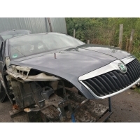 Капот ригель решетка skoda октавия ii 1z рестайлинг 2009 - 2013r . серая 9153 оригинал