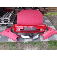 Opel astra г 2 капот бампер крылья красные y547 фары европа