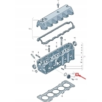 Volkswagen crafter 2f mk1 цилиндр head cover 076121121b