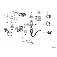 Кнопка dws nebelschlusslicht bmw z3 e36 2000 2002 oryginalny 61316904009