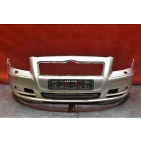 Бампер передняя передний серебристый toyota avensis t25 02 - 06