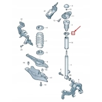 Volkswagen sharan 7n shock амортизатор thrust ринг 5q0513167a
