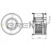 Bremsi fe0367 фильтр топлива