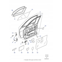 Уплотнитель стекло land rover cge000700