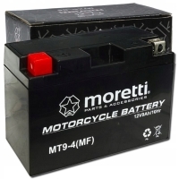 Аккумулятор мотоцикл гелевый moretti mt9-bs 9ah yt9-bs mt9-4