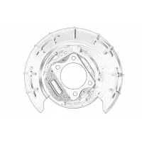 Крышка щит мм) задняя л подходит do: hyundai подходит do: hyundai ix35,