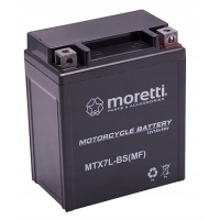 Аккумулятор гелевый moretti 12v ytx7l-bs romet mtx7l