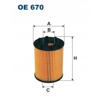 Фильтр масляный filtron oe670 73500049