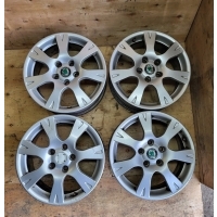 4× колесо алюминиевая skoda oe skoda октавия ii 6.5