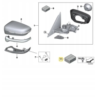 Ремонтный комплект зеркала боковой bmw 5 g30 7 g11 oryginalny 51167460316