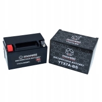 Аккумулятор agm moretti ytx7a-bs / mtx7a-bs 7ah 12v