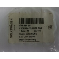 Audi oe 8w0698231 комплект akcesoriów , колодки тормозной