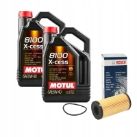 Масляный motul 5w40 для nissan qashqai 2.0 dci 150 л.с. 07-13r фильтр масляный bosch