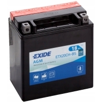 Аккумулятор мотоцикл exide bike 12v 18ah 230a etx20ch-bs новый модель