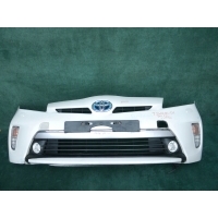Бампер передний с светодиодный в сборе без pdc toyota prius iii рестайлинг 2012-2015r
