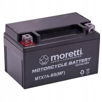 Аккумулятор для skutera motocykla quada atv motoru 12v 7ah moretti гелевый