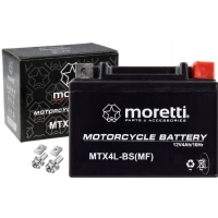 Аккумулятор гелевый moretti 12v 4ah 50a ytx4l mtx4l skuter 4t motorower atv