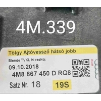 Накладка двери задней правой Audi Q8 I (2018—2023) 2018 4M8867450D