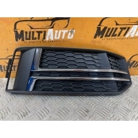 Решетка в бампер Перед. Audi A4 B9 2015-2020 8w0807682F