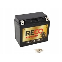 Аккумулятор гелевый reco rtx12-gel 12v 12ah 190a л ytx12-bs ytx12-gel
