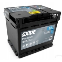 Аккумулятор автомобильный exide премиум 53ah 540a ea530
